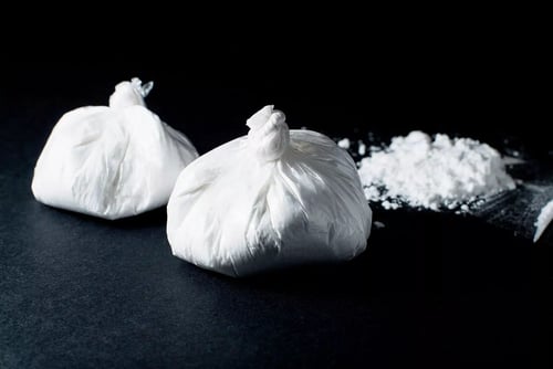 bags of white powder