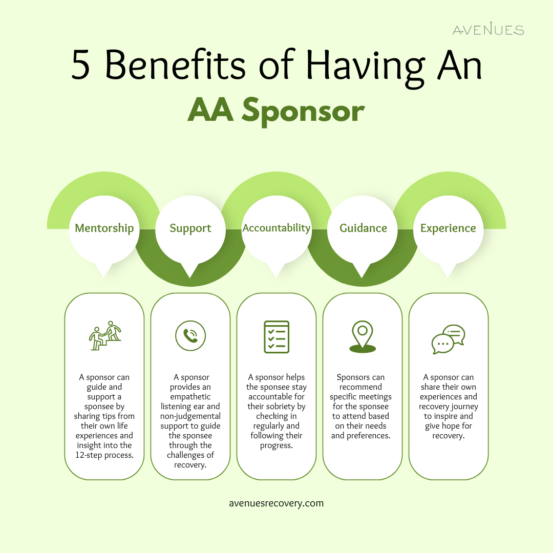 5 benefits of AA sponsors - Avenues Recovery