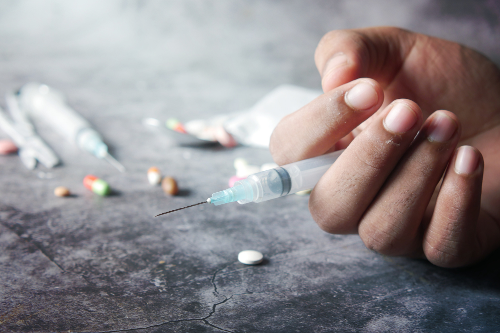 During drug relapse, a person can take a dose that they can't tolerate, causing overdose